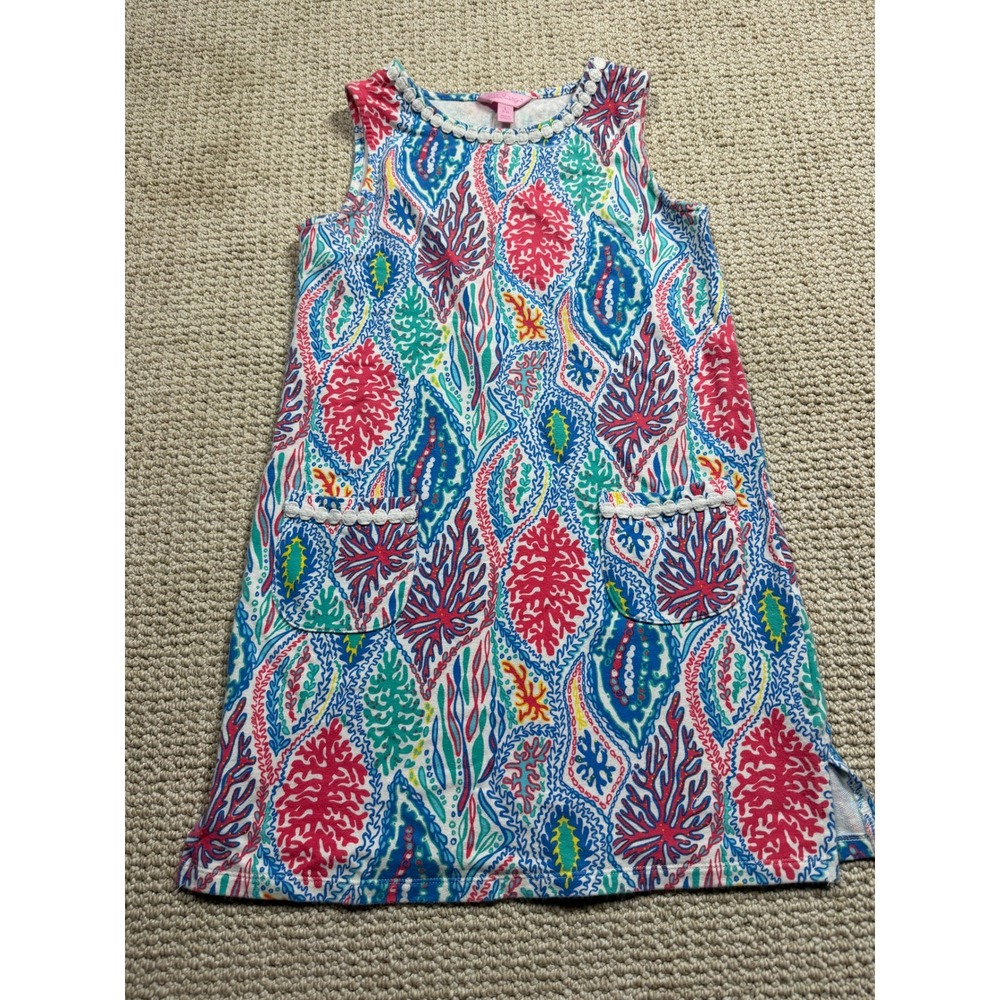 Lilly Pulitzer Little Lilly Classic Shift Dress Girls L Courtney Let Minnow‎